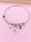 Silver Lauburu Cross Basque Charm Bracelet, N5708B