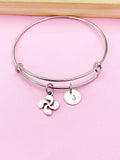 Silver Lauburu Cross Basque Charm Bracelet, N5708C
