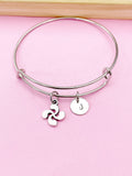 Silver Lauburu Cross Basque Charm Bracelet, N5708C