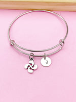 Silver Lauburu Cross Basque Charm Bracelet, N5708C