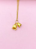 Gold Lily of the Vally Necklace Bell Flower, Birthday Gifts, N5213A