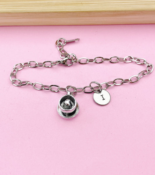 Silver Heart Coffee Cup Saucer Charm Bracelet, N5742A