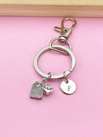 Silver Tea Bag Charm Keychain, N 1749
