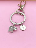 Silver Tea Bag Charm Keychain, N 1749