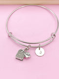 Silver Tea Bag Charm Bracelet, N3805A