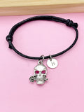 Silver Skull Charm Bracelet, N5577C