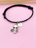 Silver Skull Charm Bracelet, N5577C