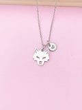 Silver Wolf Charm Necklace Christmas Gifts, N4792