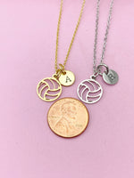 Silver Volleyball Charm Necklace, N5733A