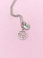 Silver Volleyball Charm Necklace, N5733A