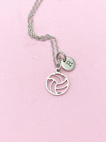 Silver Volleyball Charm Necklace, N5733A