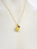 Gold Durian Charm Necklace, N5516