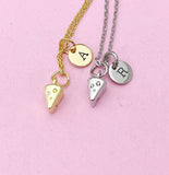Gold or Silver Cheese Charm Necklace, Wine Lover Jewelry Gifts, N5736
