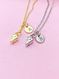 Gold or Silver Cheese Charm Necklace, Wine Lover Jewelry Gifts, N5736