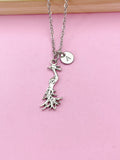 Silver Phoenix Charm Necklace, N2875