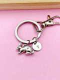 Silver Rabbit Charm Keychain, Rabbit Aninal Charm, Farmer Pet Jewelry Gift, N5747A