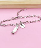 Silver Skateboard Charm Bracelet, Skateboard Jewelry Gift, N5749B