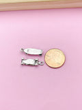 Silver Skateboard Charm Bracelet, Skateboard Jewelry Gift, N5749D