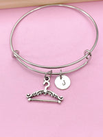 Silver Clothe Hanger Charm Bracelet, Clothes Hanger Jewelry Gift, N5750A