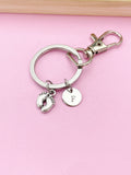 Silver Baby Footprint Charm Keychain, Baby Feet Jewelry Gift, N5751D