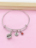 Silver Present Gift Box Charm Bracelet, Present Gift Box Jewelry Gift, N5753B