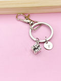 Silver Present Gift Box Charm Keychain, Present Gift Box Jewelry Gift, N5753D