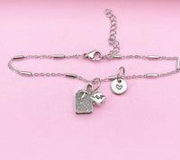 Silver Tea Bag Charm Bracelet, N3805D