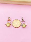 Gold Guardian Angel Charm Necklace, N2335F