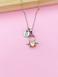 Silver Guardian Angel Charm Necklace, N2335FF