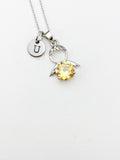 Silver Guardian Angel Charm Necklace, N2335G