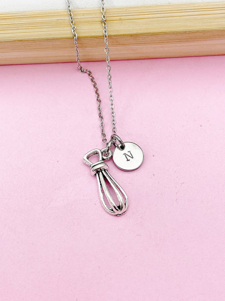 Silver Whisk Charm Necklace, N2115