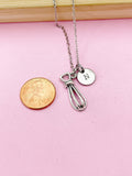 Silver Whisk Charm Necklace, N2115
