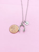 Silver Headphone Charm Necklace, N5021