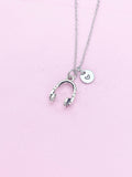 Silver Headphone Charm Necklace, N5021