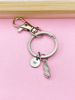 Silver Peanut Charm Keychain, N1435C