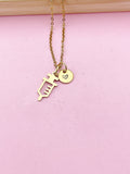 Gold Medical Injection Syringe Charm Necklace Best Christmas Gifts for Doctor Nurse, N2979A