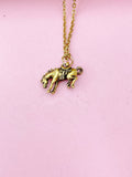 Gold Bucking Bronco Horse Charm Necklace, Animal Charm, Cowboy Gift, Cowgirl Gift, Christmas Gift, N406
