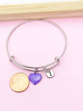 Silver Heart Charm Bracelet, N4497