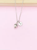 Acorn Charm Necklace in Silver or Gold, N346A