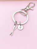 Silver Oars Charm Keychain, Rowing Keychain, Crew Oars Charm Key ring, Rowing Crew Gift, Personalized Gift, N1588