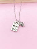 Silver Cupcake Charm Necklace, Cupcake Charm, Baking Pan Charm, Muffin Pan Charm, N220