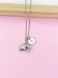 Silver Buffalo Charm Necklace, N5035
