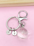 Silver Dandelion Keychain, Birthday Wish Jewelry Gifts, N1263Z