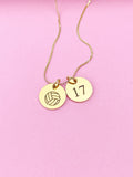 Gold Water Polo Necklace Bracelet Keychain Optional, Best Christmas Gifts, Personalized Customized Monogram Jewelry, D210