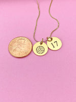 Gold Water Polo Necklace Bracelet Keychain Optional, Best Christmas Gifts, Personalized Customized Monogram Jewelry, D210