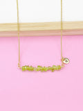 Gold Peridot Necklace, N3980A