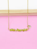 Gold Peridot Necklace, N3980A