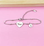 Yaya Gifts, Yaya Bracelet, Stainless Steel Heart Bracelet, Yaya Jewelry, Mother's Day Gift, Personalized Gifts, D263