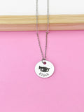 Silver Baritone Charm Necklace, Music Instrument School Marching Band Gifts Idea, D470