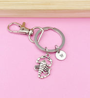 Silver Scorpio Charm Keychain, N5761